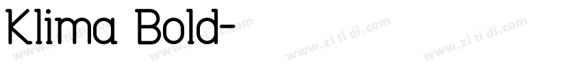 Klima Bold字体转换